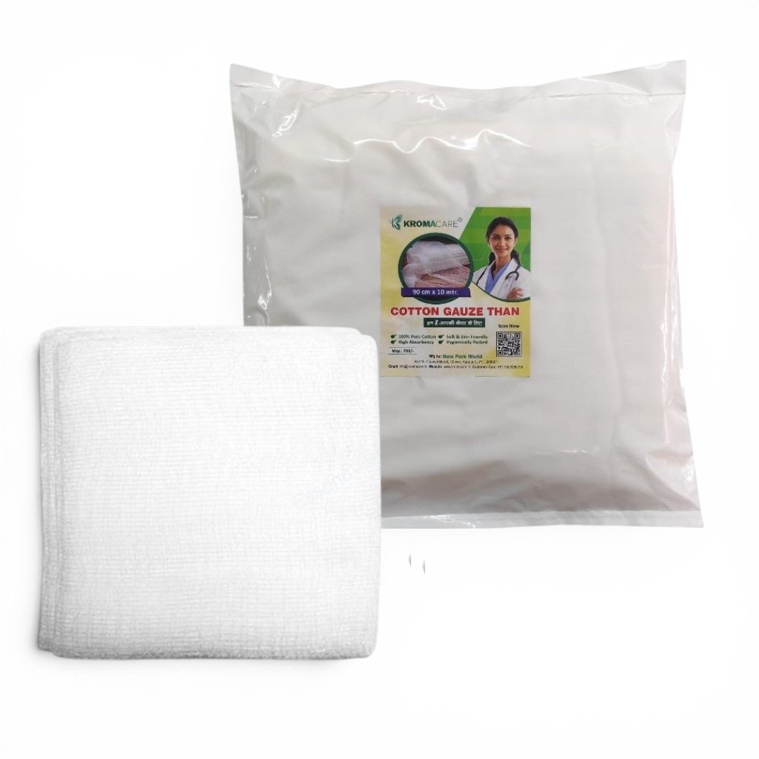 Kromacare Cotton Gauze Than 90cm x 10m and 20m Available in 32 TPI and 40 TPI