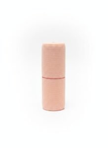 Unrolled Kromacare 15cm Cotton Crepe Bandage with Metal Clips and Fast Edges
