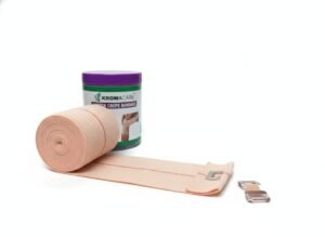 KROMACARE cotton crepe bandage 6cm x 4 meter with packaging