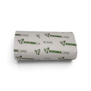 kromacare gauze bandage roll 7cm angled roll end view